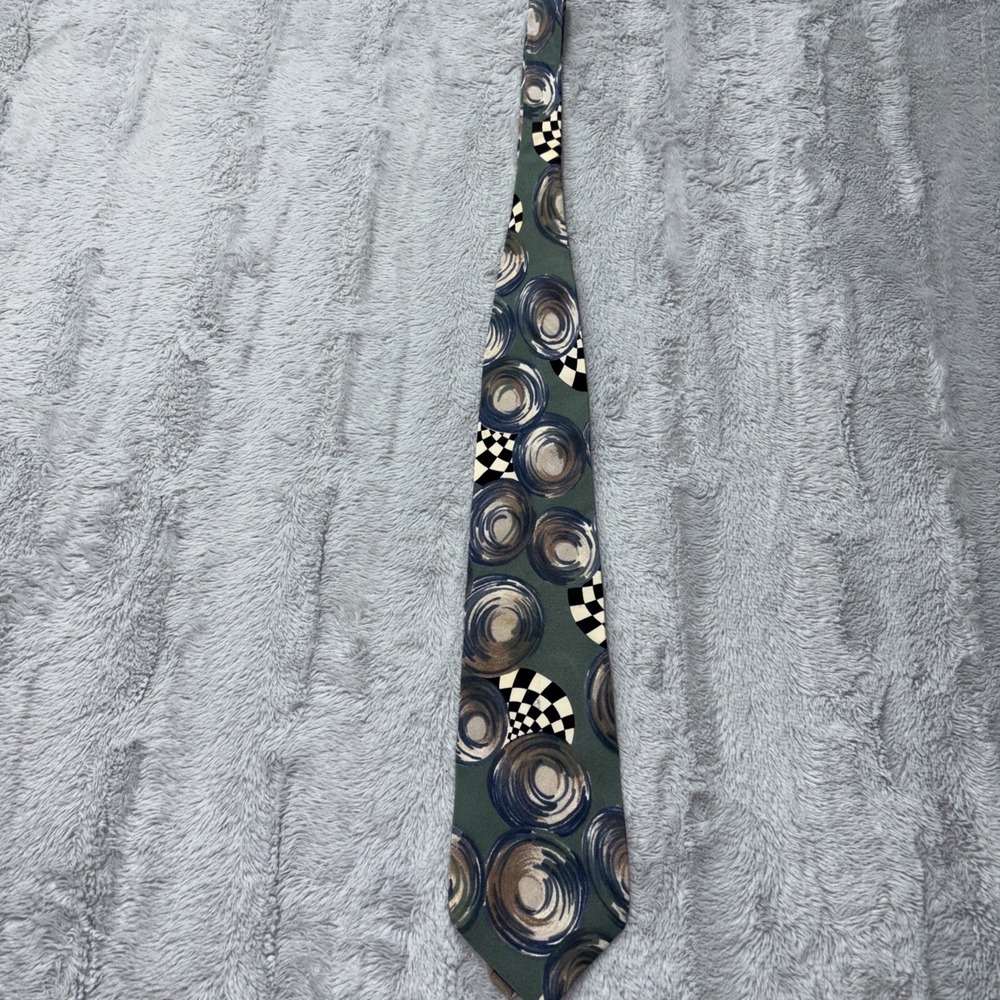 Zylos, George Machado Men's Necktie 100% Silk‎ 4"x 57" Geometric Theme